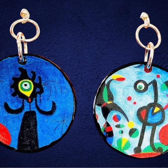 Joan Miro Inspired Earrings - Picture 4 of 14